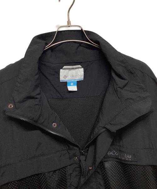 Columbia（コロンビア）Columbia (コロンビア) スタンドカラーナイロンジャケット ブラック サイズ:XLの古着・服飾アイテム