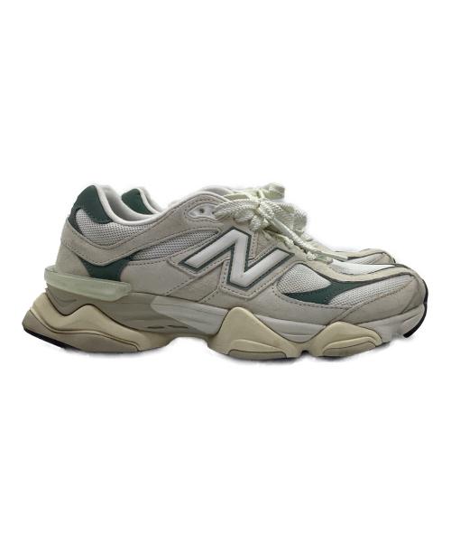 NEW BALANCE（ニューバランス）NEW BALANCE (ニューバランス) スニーカー　NEW BALANCE ライトグレー×グリーン サイズ:26cmの古着・服飾アイテム
