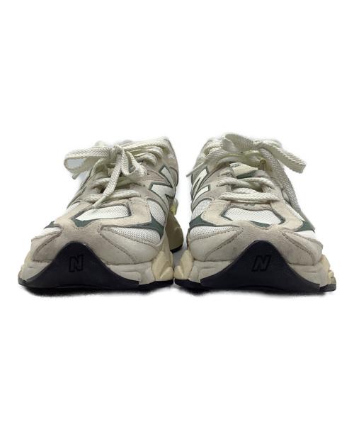 NEW BALANCE（ニューバランス）NEW BALANCE (ニューバランス) スニーカー　NEW BALANCE ライトグレー×グリーン サイズ:26cmの古着・服飾アイテム