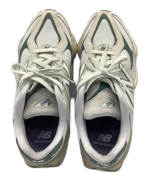 NEW BALANCE（ニューバランス）NEW BALANCE (ニューバランス) スニーカー　NEW BALANCE ライトグレー×グリーン サイズ:26cmの古着・服飾アイテム