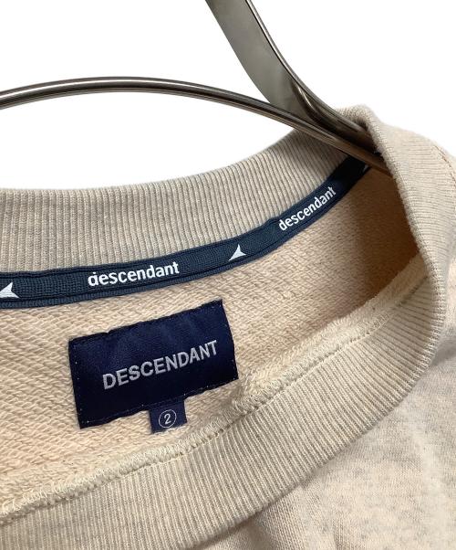 DESCENDANT（ディセンダント）DESCENDANT (ディセンダント) スウェット ベージュ サイズ:2の古着・服飾アイテム