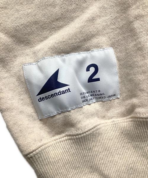 DESCENDANT（ディセンダント）DESCENDANT (ディセンダント) スウェット ベージュ サイズ:2の古着・服飾アイテム