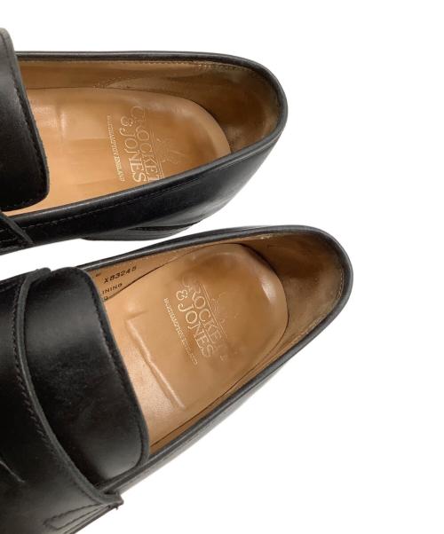 Crockett & Jones（クロケット＆ジョーンズ）Crockett & Jones (クロケット＆ジョーンズ) ペニーローファー ブラック サイズ:７　1/2の古着・服飾アイテム