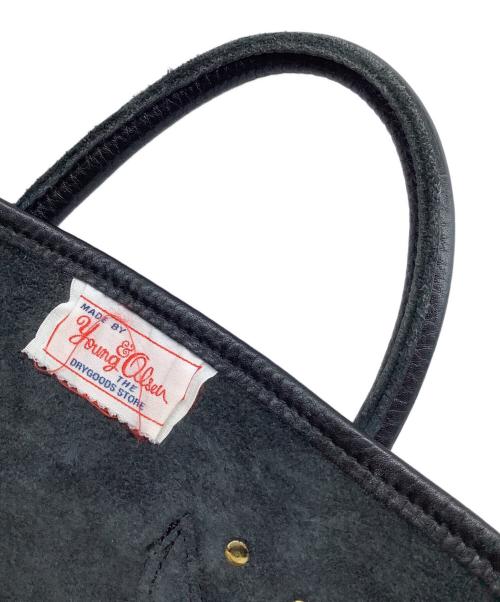YOUNG & OLSEN The DRYGOODS STORE（ヤングアンドオルセン ザ ドライグッズストア）YOUNG & OLSEN The DRYGOODS STORE (ヤングアンドオルセン ザ ドライグッズストア) レザートートバッグ ブラックの古着・服飾アイテム