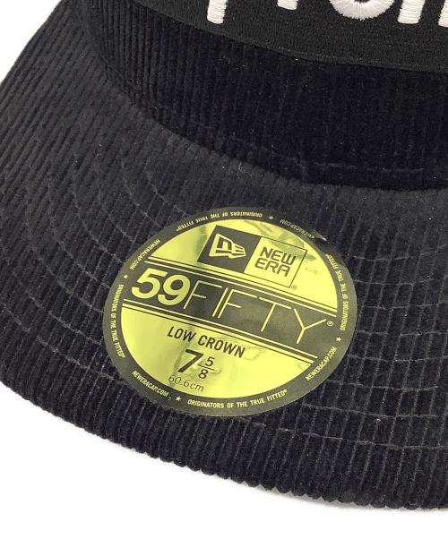 New Era（ニューエラ）New Era (ニューエラ) SUPREME (シュプリーム) コーデュロイキャップ ブラック サイズ:60.6の古着・服飾アイテム