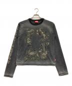 DIESELディーゼル）の古着「長袖カットソー」｜グレー