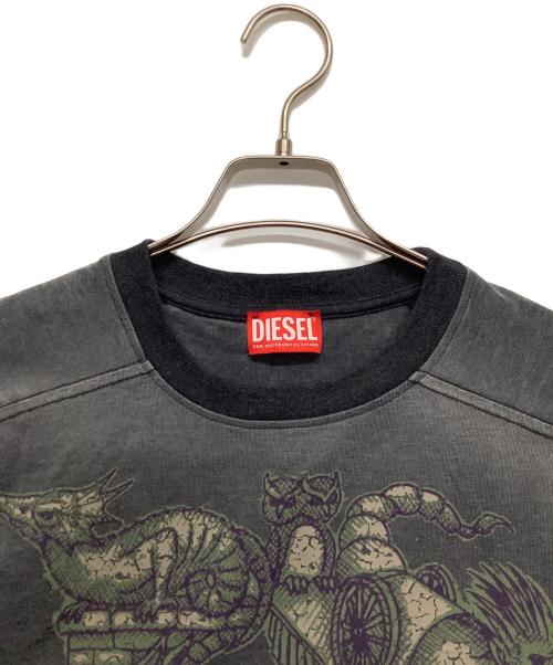 DIESEL（ディーゼル）DIESEL (ディーゼル) 長袖カットソー グレー サイズ:Sの古着・服飾アイテム