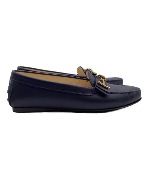 TOD'S（トッズ）TOD'S (トッズ) ドライビングシューズ ネイビー サイズ:37 1/2の古着・服飾アイテム