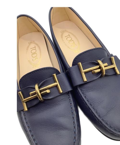 TOD'S（トッズ）TOD'S (トッズ) ドライビングシューズ ネイビー サイズ:37 1/2の古着・服飾アイテム