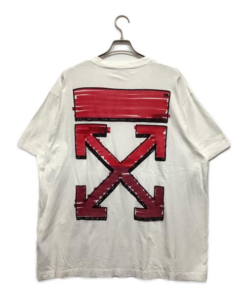 OFFWHITE（オフホワイト）OFFWHITE (オフホワイト) 半袖Tシャツ ホワイト サイズ:Mの古着・服飾アイテム