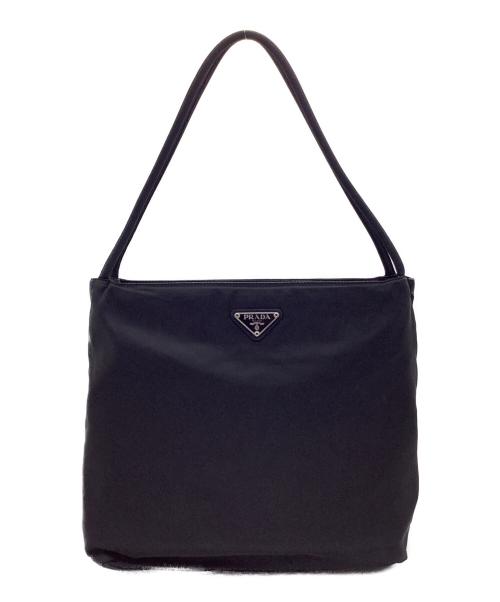 PRADA（プラダ）PRADA (プラダ) ナイロンハンドバッグ ブラックの古着・服飾アイテム
