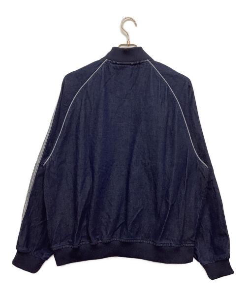 adidas（アディダス）adidas (アディダス) デニムトラックジャケット インディゴ サイズ:Lの古着・服飾アイテム