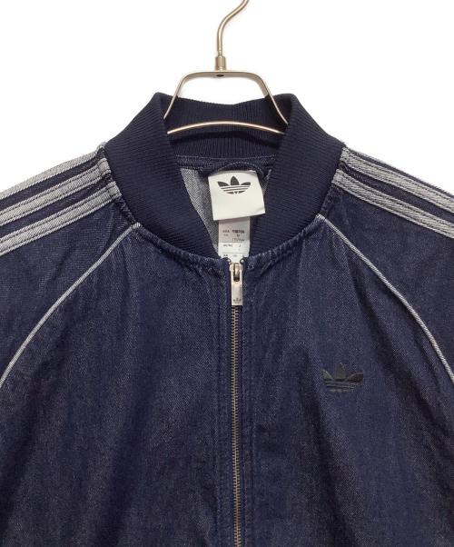 adidas（アディダス）adidas (アディダス) デニムトラックジャケット インディゴ サイズ:Lの古着・服飾アイテム