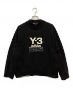 Y-3ワイスリー）の古着「プリントスウェット　STACKED LOGO CREW SWEATER」｜ブラック