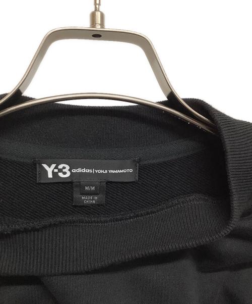 Y-3（ワイスリー）Y-3 (ワイスリー) プリントスウェット　STACKED LOGO CREW SWEATER ブラック サイズ:Mの古着・服飾アイテム