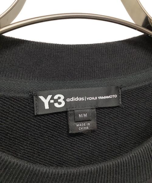 Y-3（ワイスリー）Y-3 (ワイスリー) プリントスウェット　STACKED LOGO CREW SWEATER ブラック サイズ:Mの古着・服飾アイテム