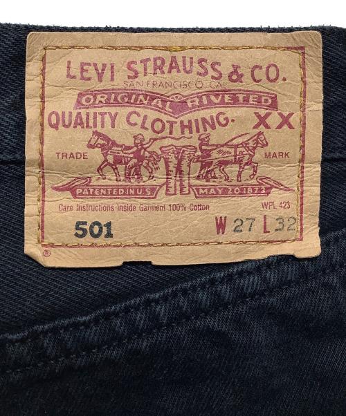 LEVI'S（リーバイス）LEVI'S (リーバイス) 501後染めデニムパンツ ブラック サイズ:W27 L32の古着・服飾アイテム