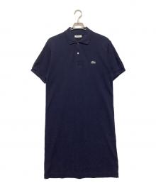 LACOSTE（ラコステ）の古着「シャツワンピース」｜ネイビー