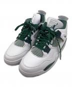 NIKEナイキ）の古着「ハイカットスニーカー　Air Jordan 4 Retro」｜グリーン×ホワイト