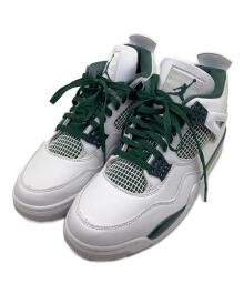 NIKE（ナイキ）の古着「ハイカットスニーカー　Air Jordan 4 Retro」｜グリーン×ホワイト