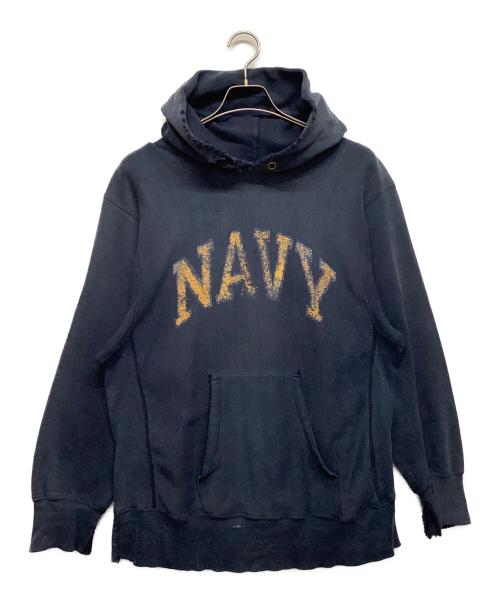 Champion REVERSE WEAVE（チャンピオン リバース ウィーブ）Champion REVERSE WEAVE (チャンピオン リバース ウィーブ) 80'sプルオーバーパーカー　NAVY ネイビー サイズ:Lの古着・服飾アイテム