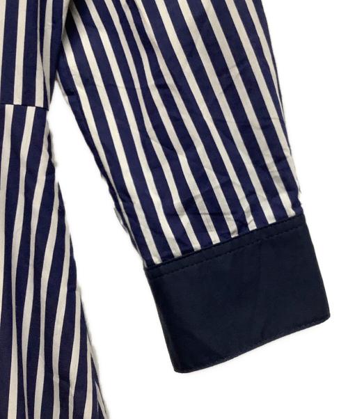 JENNE（ジェンヌ）JENNE (ジェンヌ) 長袖ワンピース ネイビー×ホワイト サイズ:Mの古着・服飾アイテム