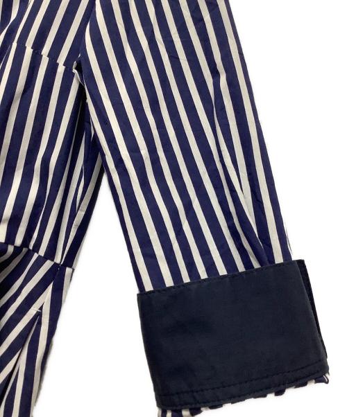 JENNE（ジェンヌ）JENNE (ジェンヌ) 長袖ワンピース ネイビー×ホワイト サイズ:Mの古着・服飾アイテム