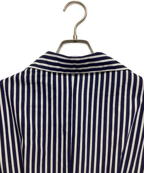 JENNE（ジェンヌ）JENNE (ジェンヌ) 長袖ワンピース ネイビー×ホワイト サイズ:Mの古着・服飾アイテム