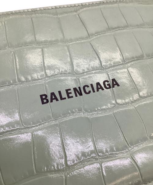 BALENCIAGA（バレンシアガ）BALENCIAGA (バレンシアガ) カードケース付キャッシュポーチ グリーンの古着・服飾アイテム