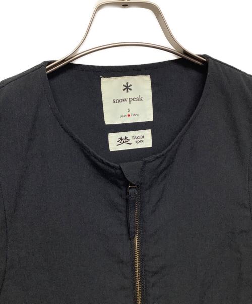 Snow peak（スノーピーク）Snow peak (スノーピーク) ベスト　TAKIBI Weather Cloth Vest ブラック サイズ:Sの古着・服飾アイテム