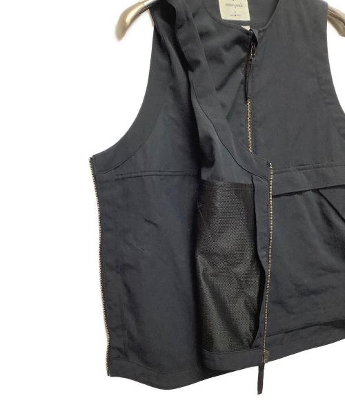 Snow peak（スノーピーク）Snow peak (スノーピーク) ベスト　TAKIBI Weather Cloth Vest ブラック サイズ:Sの古着・服飾アイテム