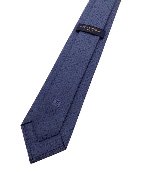 LOUIS VUITTON（ルイ ヴィトン）LOUIS VUITTON (ルイ ヴィトン) シルクネクタイ ネイビー サイズ:記載無しの古着・服飾アイテム