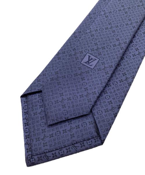 LOUIS VUITTON（ルイ ヴィトン）LOUIS VUITTON (ルイ ヴィトン) シルクネクタイ ネイビー サイズ:記載無しの古着・服飾アイテム