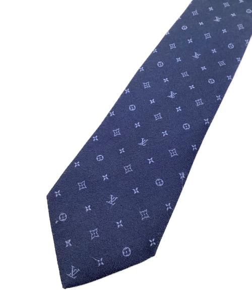 LOUIS VUITTON（ルイ ヴィトン）LOUIS VUITTON (ルイ ヴィトン) シルクネクタイ ネイビー サイズ:無しの古着・服飾アイテム