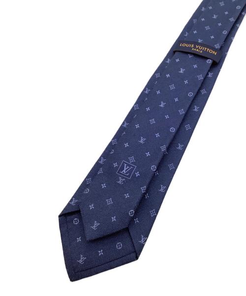 LOUIS VUITTON（ルイ ヴィトン）LOUIS VUITTON (ルイ ヴィトン) シルクネクタイ ネイビー サイズ:無しの古着・服飾アイテム