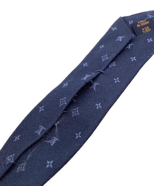 LOUIS VUITTON（ルイ ヴィトン）LOUIS VUITTON (ルイ ヴィトン) シルクネクタイ ネイビー サイズ:無しの古着・服飾アイテム