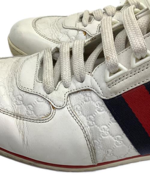 GUCCI（グッチ）GUCCI (グッチ) スニーカー　マイクログッチシマ ホワイト サイズ:26cmの古着・服飾アイテム