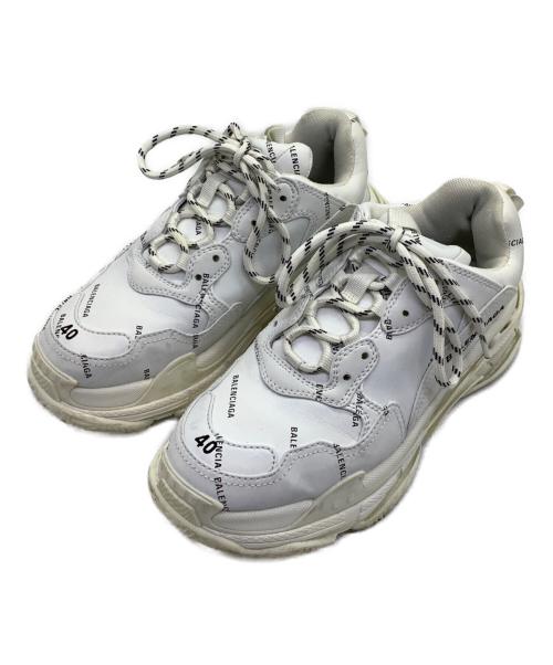 BALENCIAGA（バレンシアガ）BALENCIAGA (バレンシアガ) ローカットスニーカー　BALENCIAGA ホワイト サイズ:26.5cmの古着・服飾アイテム