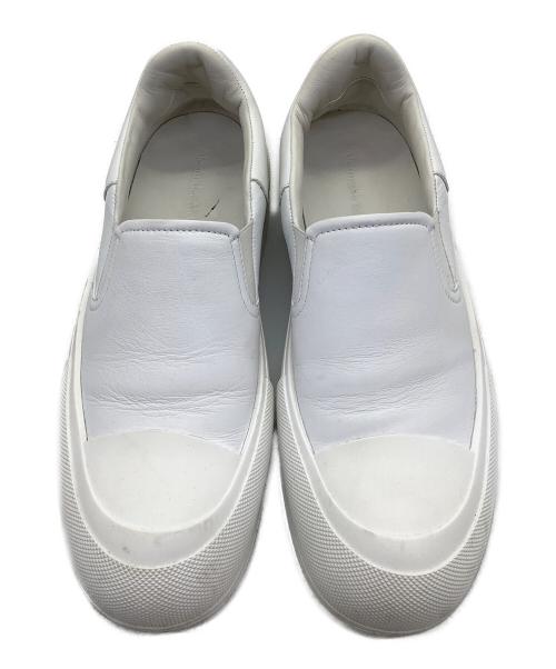 ALEXANDER McQUEEN（アレキサンダーマックイーン）ALEXANDER McQUEEN (アレキサンダーマックイーン) スリッポン ホワイト サイズ:41の古着・服飾アイテム