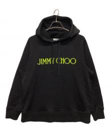 JIMMY CHOO（ジミーチュウ）の古着「プルオーバーパーカー」｜ブラック