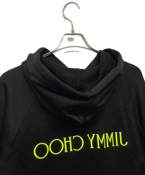 JIMMY CHOO（ジミーチュウ）JIMMY CHOO (ジミーチュウ) プルオーバーパーカー ブラック サイズ:Mの古着・服飾アイテム