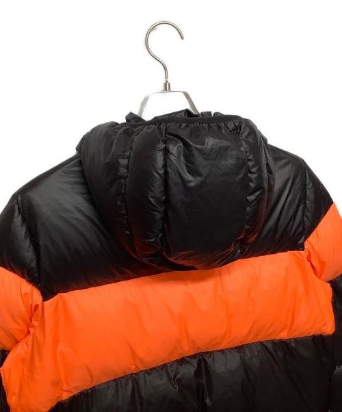 DSQUARED2（ディースクエアード）DSQUARED2 (ディースクエアード) Nylon Hooded Puffer ブラック×オレンジ サイズ:42の古着・服飾アイテム