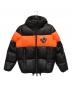 DSQUARED2（ディースクエアード）の古着「Nylon Hooded Puffer」｜ブラック×オレンジ