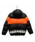 DSQUARED2 (ディースクエアード) Nylon Hooded Puffer ブラック×オレンジ サイズ:42：23000円