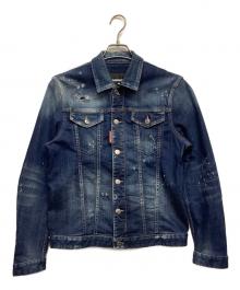 DSQUARED2（ディースクエアード）の古着「ダメージ加工ウォッシュドデニムジャケット」