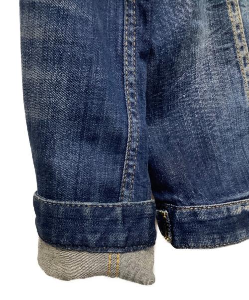 DSQUARED2（ディースクエアード）DSQUARED2 (ディースクエアード) ダメージ加工ウォッシュドデニムジャケット サイズ:48の古着・服飾アイテム