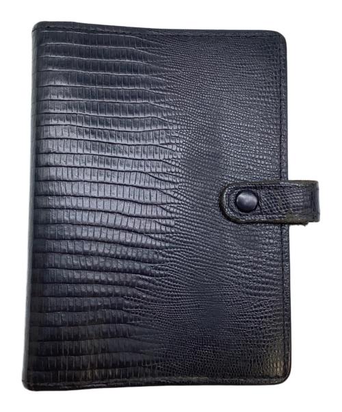 FILOFAX（ファイロファックス）FILOFAX (ファイロファックス) レザー手帳 ブラックの古着・服飾アイテム