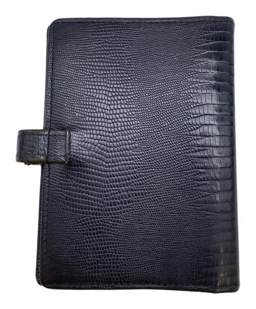 FILOFAX（ファイロファックス）FILOFAX (ファイロファックス) レザー手帳 ブラックの古着・服飾アイテム