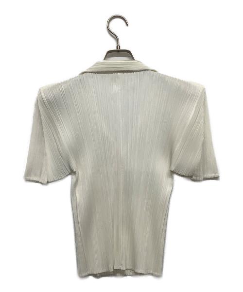 PLEATS PLEASE（プリーツプリーズ）PLEATS PLEASE (プリーツプリーズ) プリーツブラウス ホワイト サイズ:3の古着・服飾アイテム