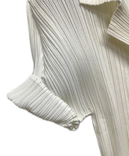 PLEATS PLEASE（プリーツプリーズ）PLEATS PLEASE (プリーツプリーズ) プリーツブラウス ホワイト サイズ:3の古着・服飾アイテム